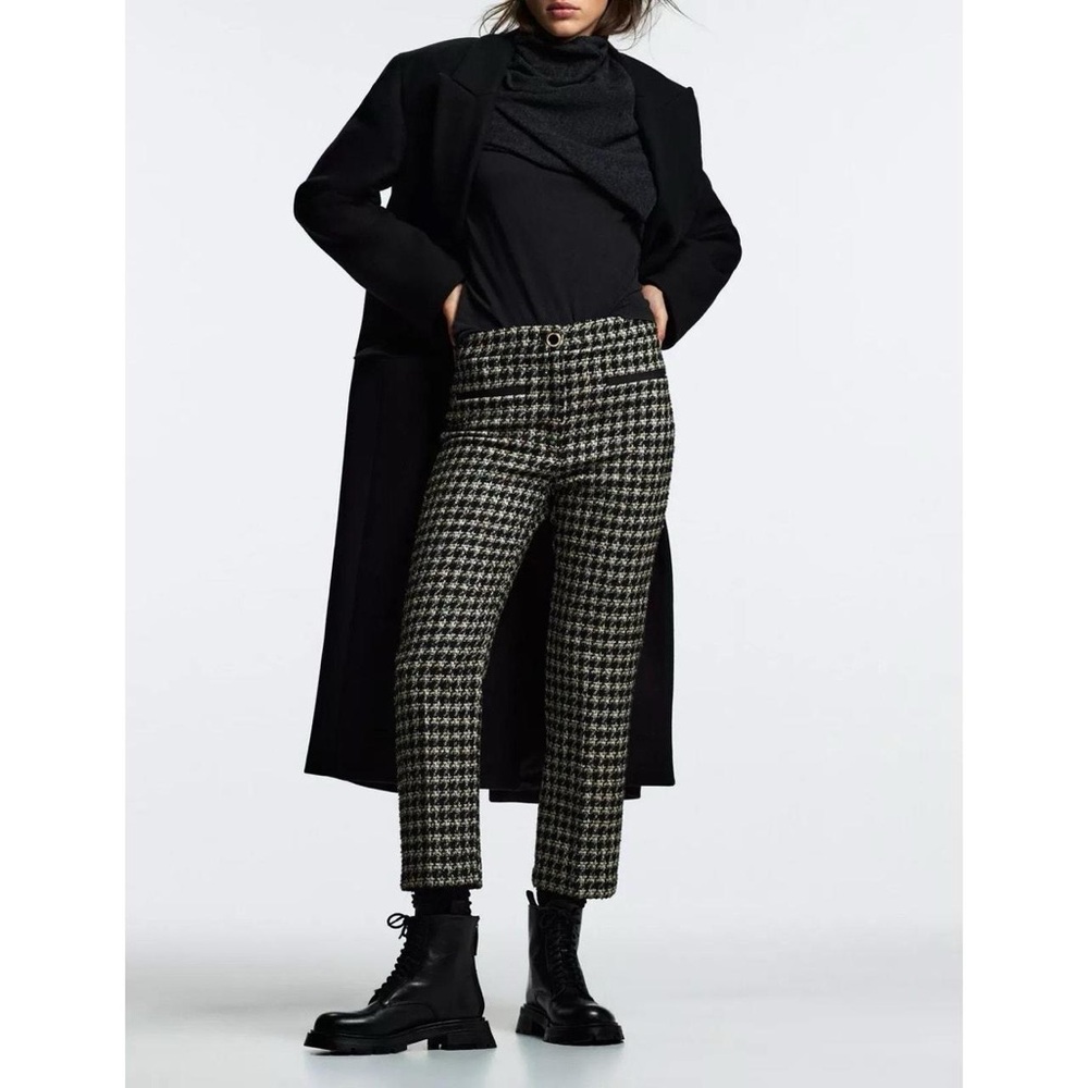 Zara tweed trousers